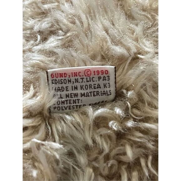 Gund Tan Beige Shaggy Soft Furry Teddy Bear Plush Stuffed Animal Toy 17" - Picture 11 of 11